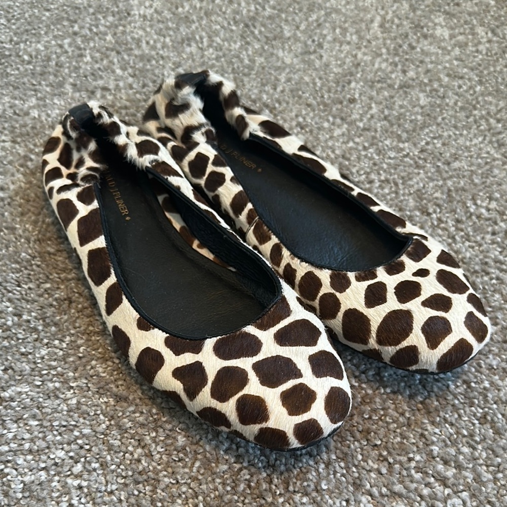 Donald J Pliner Animal Print Ballet Flats